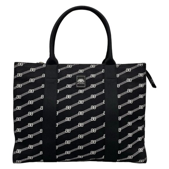 Auth BALENCIAGA BB Monogram Trade Large Tote - Picture 1 of 16